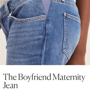 Hatch Blue Boyfriend Maternity Jeans